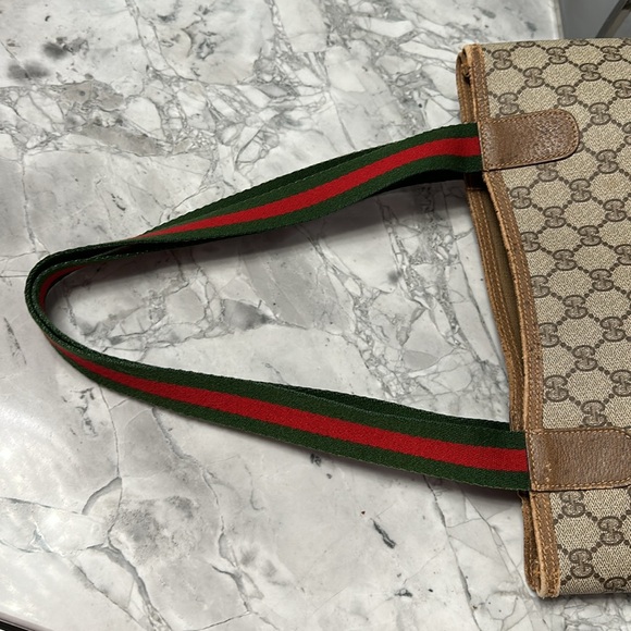 Authentic Gucci GG Supreme Web Tote - Picture 10 of 16
